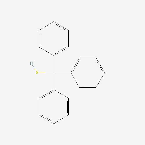 TRIPHENYLMETHYL MERCAPTAN (CAS: 3695-77-0) - Chemical Structure and Molecular Formula 