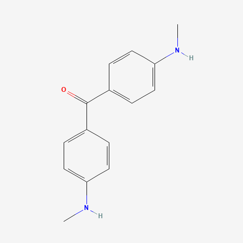 4,4'-BIS(METHYLAMINO)BENZOPHENONE (CAS: 3708-39-2) - Chemical Structure and Molecular Formula 