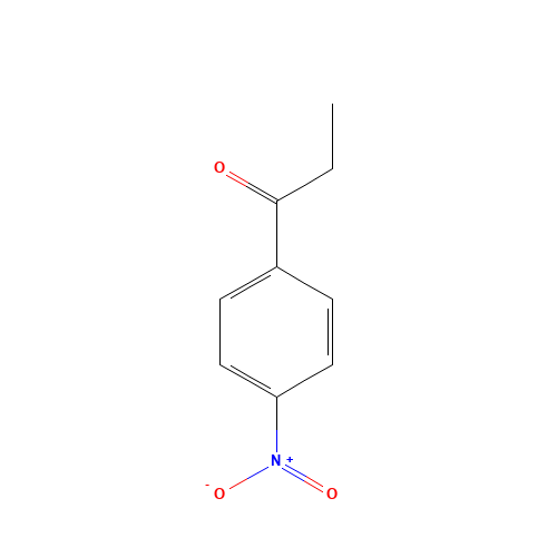 1-(4-NITROPHENYL)PROPAN-1-ONE (CAS: 3758-70-1) - Chemical Structure and Molecular Formula 