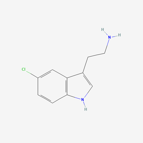 5-CHLOROTRYPTAMINE HYDROCHLORIDE (CAS: 3764-94-1) - Chemical Structure and Molecular Formula 