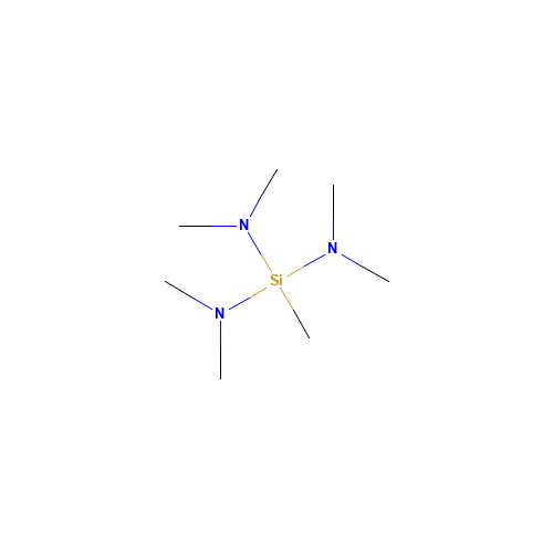 TRIS(DIMETHYLAMINO)METHYLSILANE (CAS: 3768-57-8) - Chemical Structure and Molecular Formula 