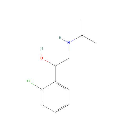 Clorprenaline (CAS: 3811-25-4) - Chemical Structure and Molecular Formula 