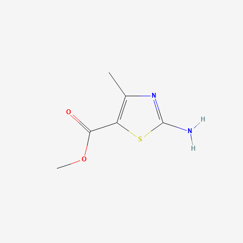 Methyl 2-amino-4-methylthiazole-5-carboxylate (CAS: 3829-80-9) - Chemical Structure and Molecular Formula 