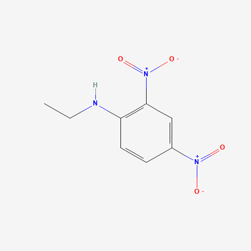2,4-DINITRO-N-ETHYLANILINE (CAS: 3846-50-2) - Chemical Structure and Molecular Formula 