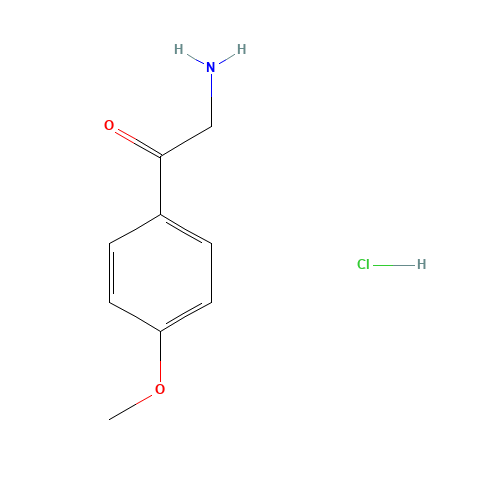 2-AMINO-4'-METHOXYACETOPHENONE HYDROCHLORIDE (CAS: 3883-94-1) - Chemical Structure and Molecular Formula 