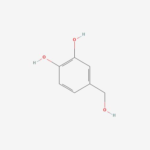 3,4-DIHYDROXYBENZYL ALCOHOL (CAS: 3897-89-0) - Chemical Structure and Molecular Formula 