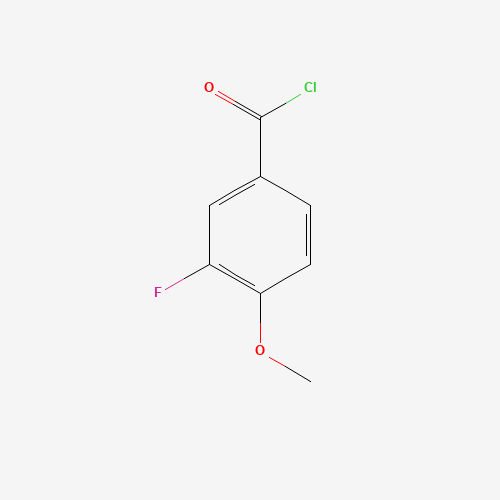 3-Fluoro-4-methoxybenzoyl chloride (CAS: 3907-15-1) - Chemical Structure and Molecular Formula 