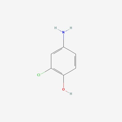3-Chloro-4-hydroxyaniline (CAS: 3964-52-1) - Chemical Structure and Molecular Formula 