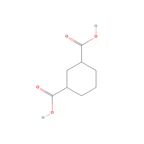 1,3-Cyclohexanedicarboxylic acid (CAS: 3971-31-1) - Chemical Structure and Molecular Formula 