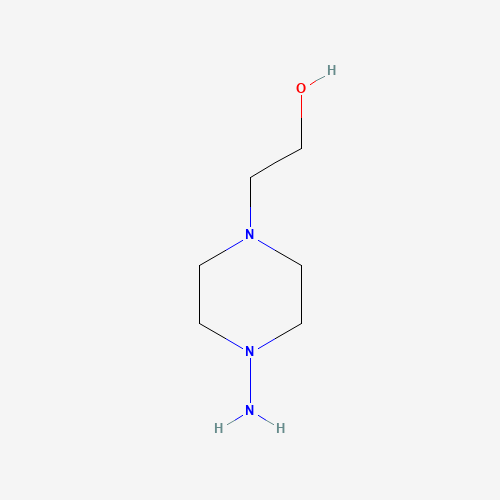 1-AMINO-4-(2-HYDROXYETHYL)PIPERAZINE (CAS: 3973-70-4) - Chemical Structure and Molecular Formula 
