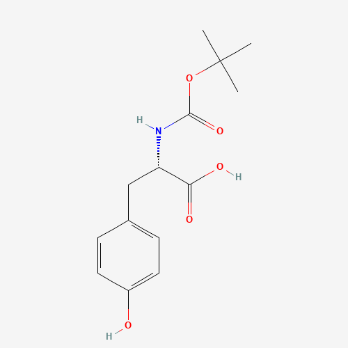 BOC-L-Tyrosine (CAS: 3978-80-1) - Chemical Structure and Molecular Formula 