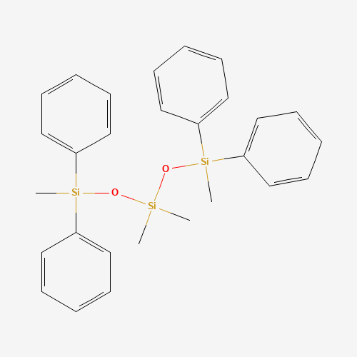 1,1,5,5-Tetraphenyltetramethyltrisiloxane (CAS: 3982-82-9) - Chemical Structure and Molecular Formula 