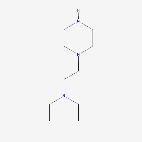 1-(2-DIETHYLAMINOETHYL)PIPERAZINE (CAS: 4038-92-0) - Chemical Structure and Molecular Formula 