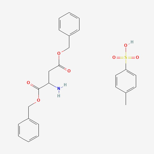 D,L-ASPARTIC ACID DIBENZYL ESTER-P-TOLUENESULFONATE (CAS: 4079-62-3) - Chemical Structure and Molecular Formula 