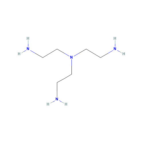 TRIS(2-AMINOETHYL)AMINE (CAS: 4097-89-6) - Chemical Structure and Molecular Formula 