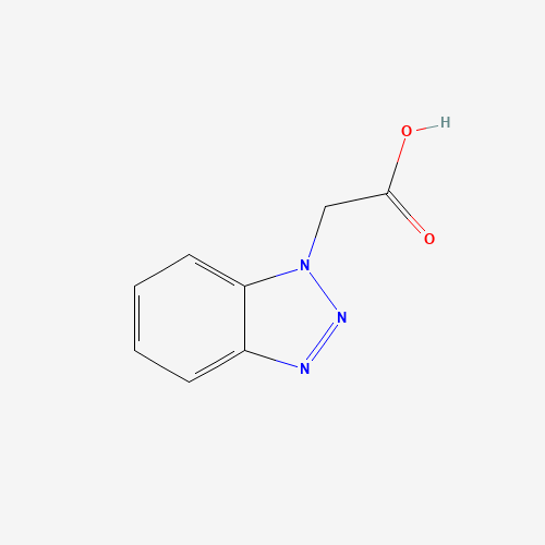 BENZOTRIAZOL-1-YL-ACETIC ACID (CAS: 4144-64-3) - Chemical Structure and Molecular Formula 