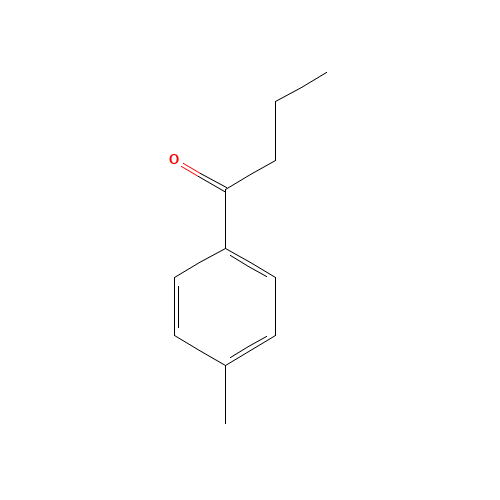 4-METHYLBUTYROPHENONE (CAS: 4160-52-5) - Chemical Structure and Molecular Formula 
