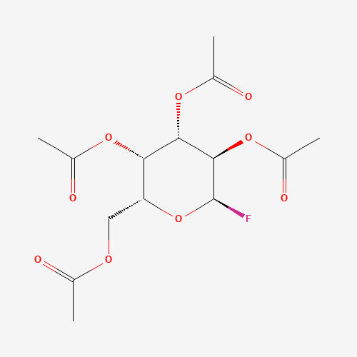 2,3,4,6-TETRA-O-ACETYL-ALPHA-D-GALACTOPYRANOSYL FLUORIDE (CAS: 4163-44-4) - Chemical Structure and Molecular Formula 