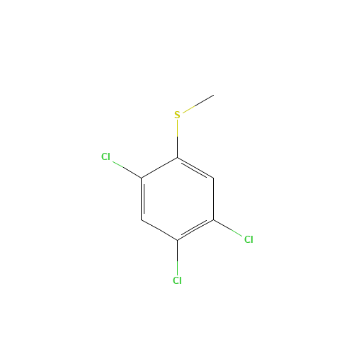 2,4,5-TRICHLOROTHIOANISOLE (CAS: 4163-78-4) - Chemical Structure and Molecular Formula 