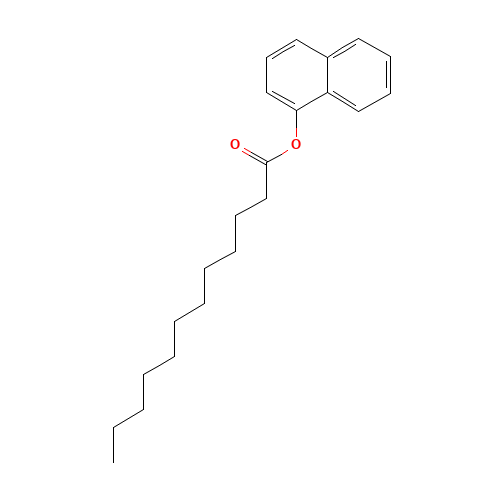 ALPHA-NAPHTHYL LAURATE (CAS: 4227-99-0) - Chemical Structure and Molecular Formula 