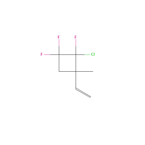 1,1,2-TRIFLUORO-2-CHLORO-3-METHYL-3-VINYLCYCLOBUTANE (CAS: 4265-28-5) - Chemical Structure and Molecular Formula 