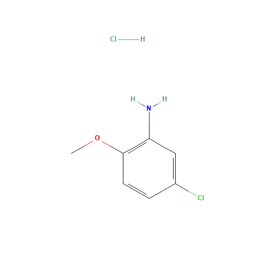 5-CHLORO-2-METHOXYANILINE HYDROCHLORIDE (CAS: 4274-03-7) - Chemical Structure and Molecular Formula 