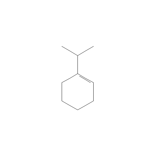 1-ISOPROPYL-1-CYCLOHEXENE (CAS: 4292-04-0) - Chemical Structure and Molecular Formula 