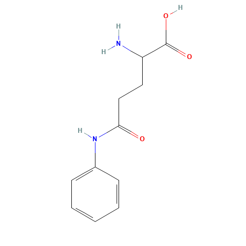 DL-GLUTAMIC ACID GAMMA-ANILIDE (CAS: 4337-38-6) - Chemical Structure and Molecular Formula 