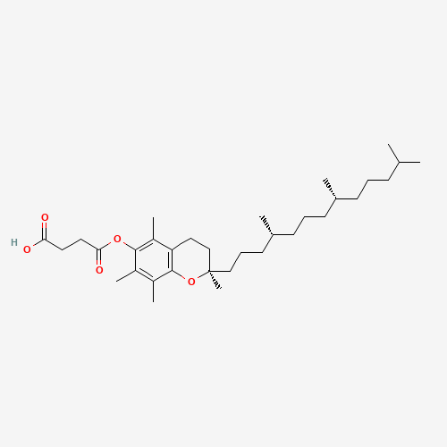Vitamin E succinate (CAS: 4345-03-3) - Chemical Structure and Molecular Formula 
