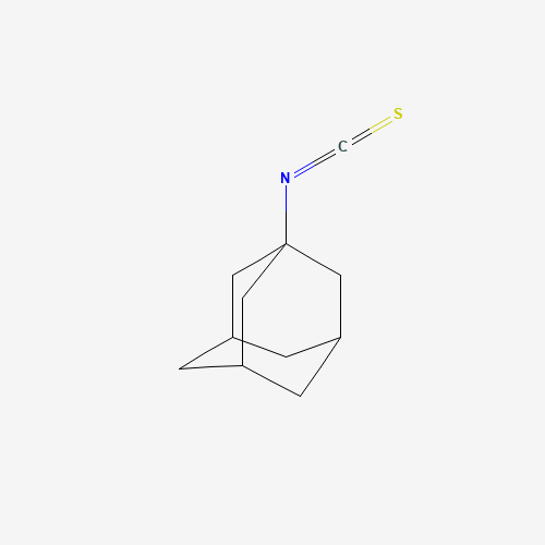 1-ADAMANTYL ISOTHIOCYANATE (CAS: 4411-26-1) - Chemical Structure and Molecular Formula 