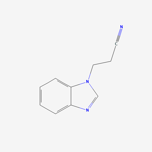 3-(1H-Benzimidazol-1-yl)propanenitrile (CAS: 4414-84-0) - Chemical Structure and Molecular Formula 