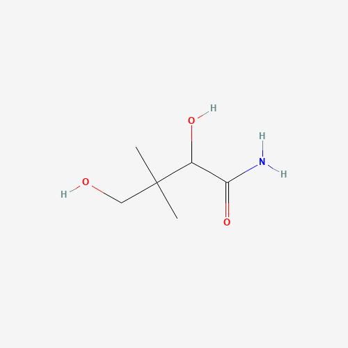 2,4-DIHYDROXY-3,3-DIMETHYLBUTANAMIDE (CAS: 4417-86-1) - Chemical Structure and Molecular Formula 
