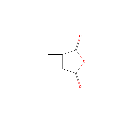 Cyclobutane-1,2-dicarboxylic anhydride (CAS: 4462-96-8) - Chemical Structure and Molecular Formula 