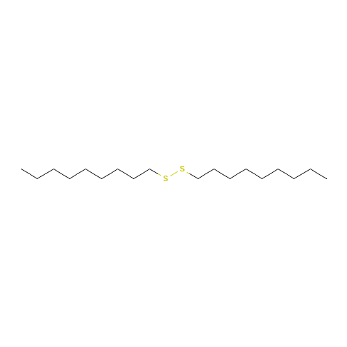 DI-N-NONYL DISULFIDE (CAS: 4485-77-2) - Chemical Structure and Molecular Formula 