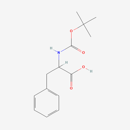 BOC-DL-PHE-OH (CAS: 4530-18-1) - Chemical Structure and Molecular Formula 