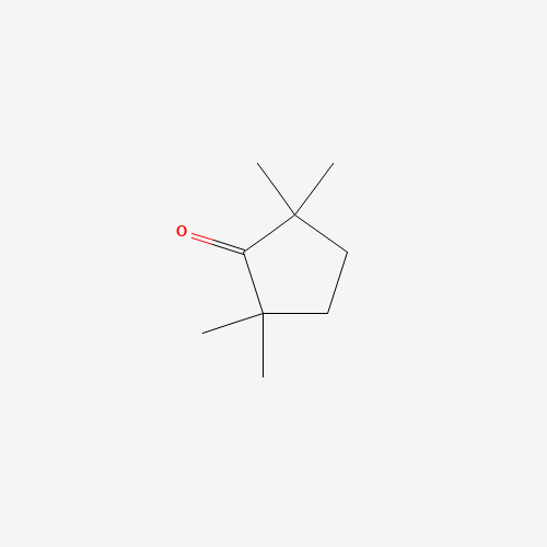 2,2,5,5-TETRAMETHYLCYCLOPENTANONE (CAS: 4541-35-9) - Chemical Structure and Molecular Formula 
