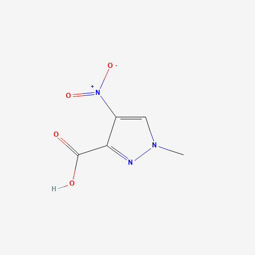 1-METHYL-4-NITRO-1H-PYRAZOLE-3-CARBOXYLIC ACID (CAS: 4598-86-1) - Chemical Structure and Molecular Formula 