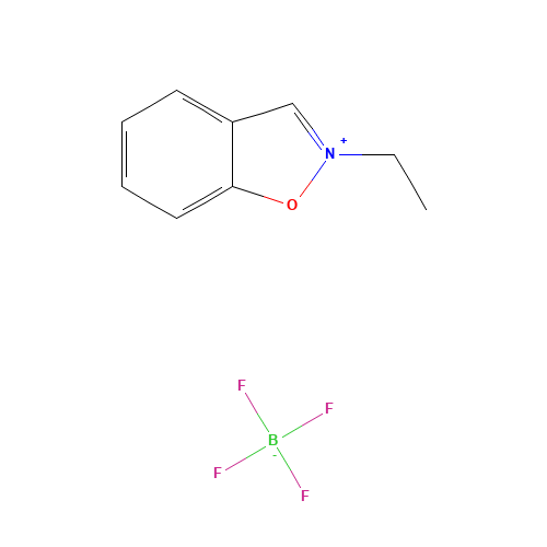 N-ETHYLBENZISOXAZOLIUM TETRAFLUOROBORATE (CAS: 4611-62-5) - Chemical Structure and Molecular Formula 
