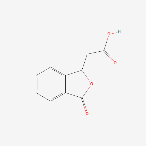 PHTHALIDE-3-ACETIC ACID (CAS: 4743-58-2) - Chemical Structure and Molecular Formula 