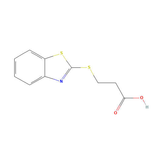3-(2-BENZOTHIAZOLYLTHIO)PROPIONIC ACID (CAS: 4767-00-4) - Related Chemical Product