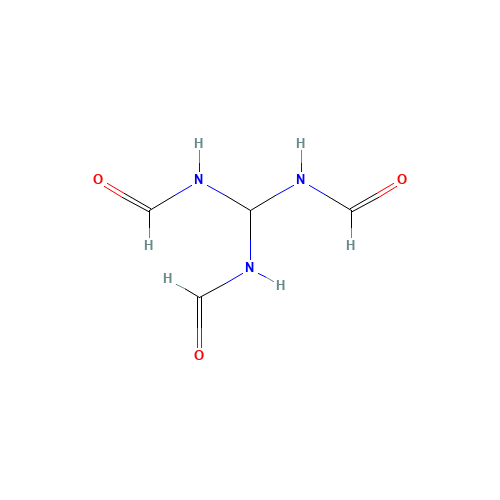 N,N',N''-METHYLIDYNETRISFORMAMIDE (CAS: 4774-33-8) - Chemical Structure and Molecular Formula 