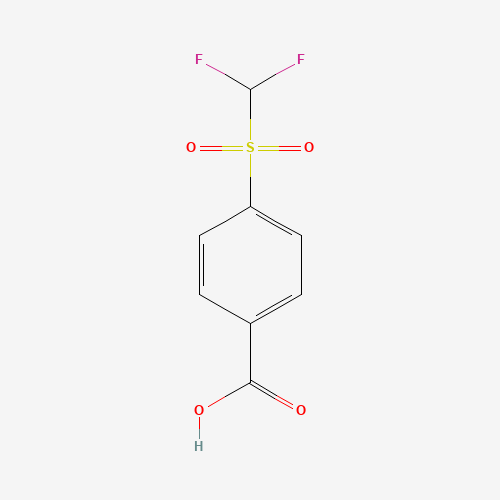 4-(Difluoro-methanesulfonyl)-benzoic acid (CAS: 4837-22-3) - Chemical Structure and Molecular Formula 