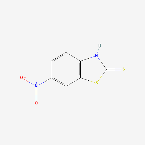2-MERCAPTO-6-NITROBENZOTHIAZOLE (CAS: 4845-58-3) - Chemical Structure and Molecular Formula 