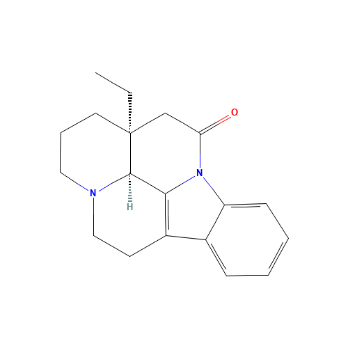 (-)-EBURNAMONINE (CAS: 4880-88-0) - Chemical Structure and Molecular Formula 
