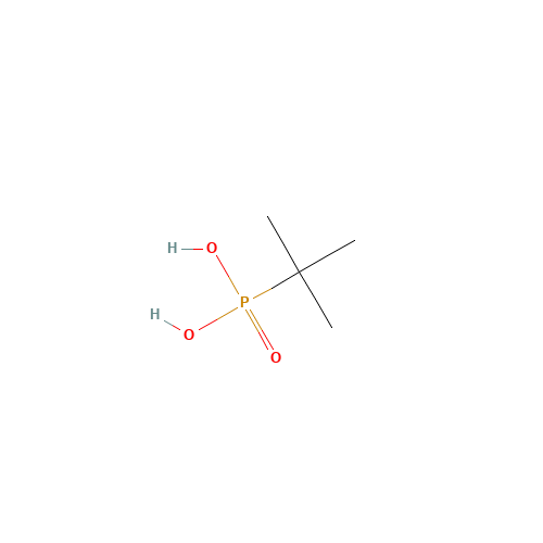 TERT-BUTYLPHOSPHONIC ACID (CAS: 4923-84-6) - Chemical Structure and Molecular Formula 