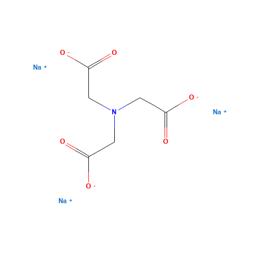Trisodium nitrilotriacetate (CAS: 5064-31-3) - Chemical Structure and Molecular Formula 