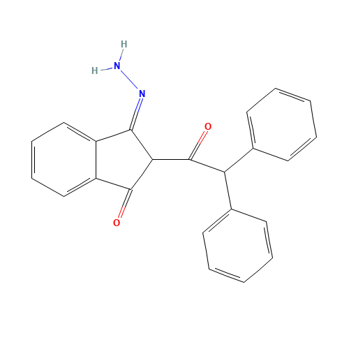 2-DIPHENYLACETYL-1,3-INDANDIONE-1-HYDRAZONE (CAS: 5102-79-4) - Related Chemical Product