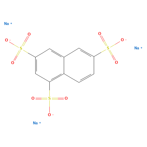 Trisodium 1,3,6-naphthalenetrisulfonate (CAS: 5182-30-9) - Chemical Structure and Molecular Formula 