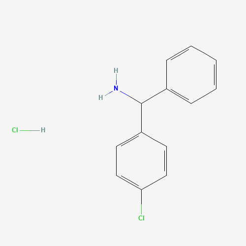 4-Chlorobenzhydrylamine hydrochloride (CAS: 5267-39-0) - Chemical Structure and Molecular Formula 
