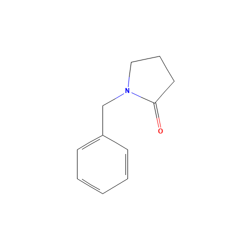 1-Benzyl-2-pyrrolidinone (CAS: 5291-77-0) - Chemical Structure and Molecular Formula 
